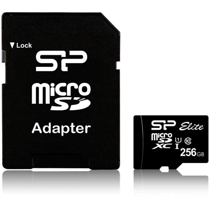 Карты памяти - Silicon Power memory card microSDXC 256GB Elite UHS-I Class 10 + adapter - быстрый заказ от производителя