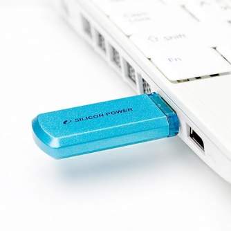 USB memory stick - Silicon Power flash drive 8GB Helios 101, blue SP008GBUF2101V1B - quick order from manufacturer