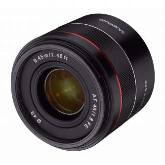Objektīvi bezspoguļa kamerām - SAMYANG AF 45mm f/1.8 FE Sony E-Mount APS-C - ātri pasūtīt no ražotāja