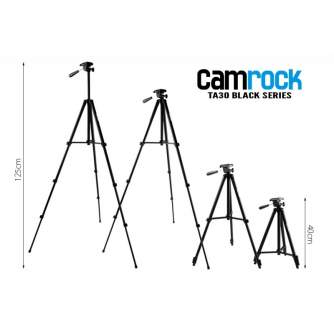 Foto statīvi - Camrock Tripod TA30 Black - быстрый заказ от производителя