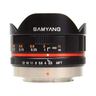 SAMYANG OBJEKTIVS 7,5MM FISHEYE 3,5 MICRO 4/3