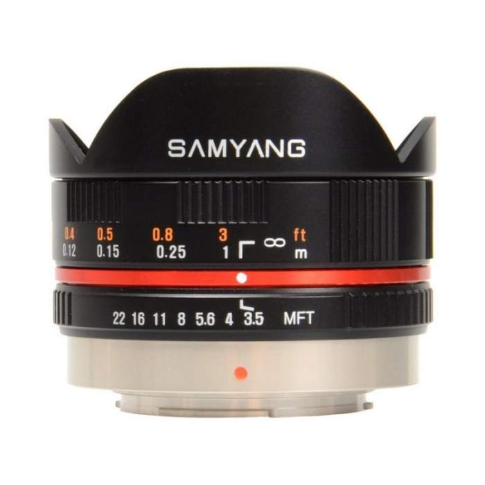 MIRRORLESS Objektīvi - SAMYANG OBJEKTIVS 7,5MM FISHEYE 3,5 MICRO 4/3 - ātri pasūtīt no ražotāja