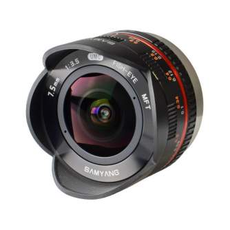 MIRRORLESS Objektīvi - SAMYANG OBJEKTIVS 7,5MM FISHEYE 3,5 MICRO 4/3 - ātri pasūtīt no ražotāja