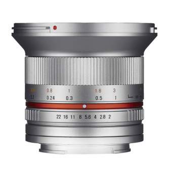 Mirrorless Lenses - Samyang 12 mm f / 2.0 lens - Micro 4/3, silver - quick order from manufacturer