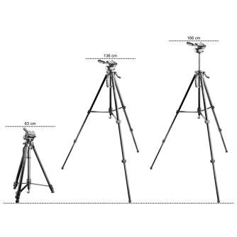 Mobile Phones Tripods - Walimex pro WT-3570 Basic-Tripod 168cm black - buy today in store and with delivery