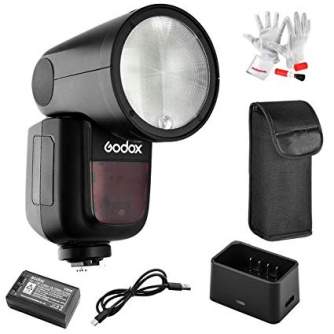 Flashes On Camera Lights - Godox V1 round head flash Canon - quick order from manufacturer