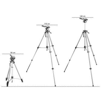 Mobile Phones Tripods - Walimex pro WT-3530 Basic-Tripod 146cm silver - quick order from manufacturer