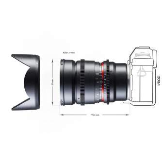 Objektīvi bezspoguļa kamerām - 16/2,2 lens for Sony E-mount 19791 - ātri pasūtīt no ražotāja