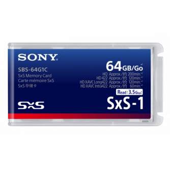 Memory Cards - Sony SxS-1 Memory Card 64GB (SBS-64G1C) - quick order from manufacturer