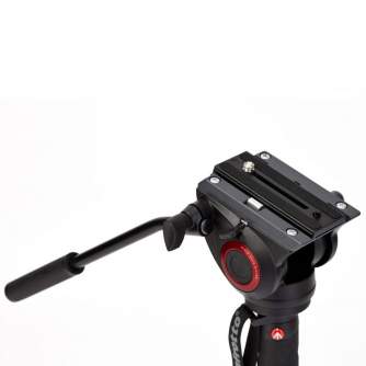 Моноподы - Manfrotto XPRO 4 section video monopod w Fluid head & FLUIDTECH base (MVMXPRO500) - быстрый заказ от производителя