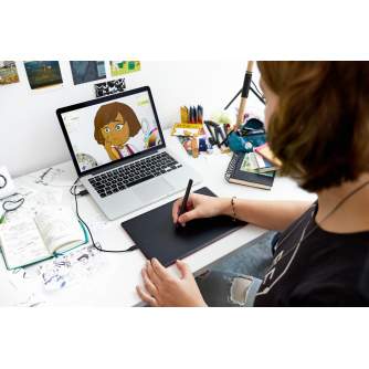 Tablets and Accessories - Wacom graphics tablet One by Wacom Medium (CTL-672-N) - buy today in store and with delivery