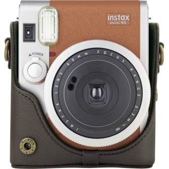 Kameru somas - Fujifilm Instax Mini 90 bag + strap, brown - быстрый заказ от производителя