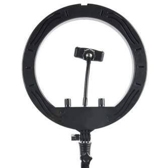 Ring Light - StudioKing SKRL10 LED dimmable LED bi-color ring light with table tripod and - quick order from manufacturer