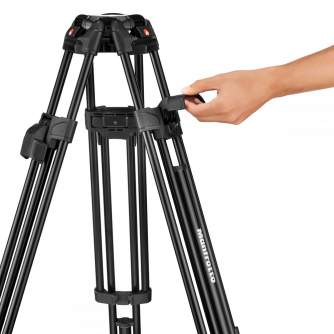 Видео штативы - Manfrotto 509 Video Head with 645 Fast Twin Alu Tripod (MVK509TWINFA) - купить сегодня в магазине и с доставкой