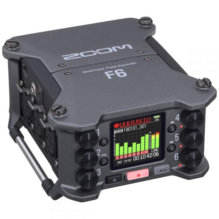 Skaņas ierakstītāji - Zoom F6 Professional Field Recorder 32-Bit Float Dual AD - быстрый заказ от производителя