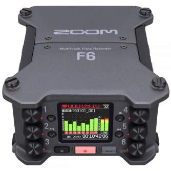 Skaņas ierakstītāji - Zoom F6 Professional Field Recorder 32-Bit Float Dual AD - быстрый заказ от производителя