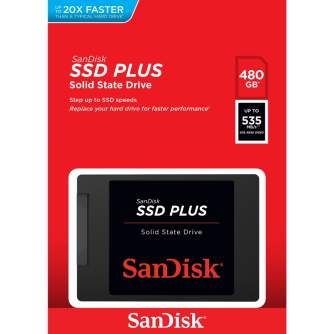 Internal Hard Drives - SanDisk SSD PLUS 535MB/s 480GB (SDSSDA-480G-G26) - быстрый заказ от производителя