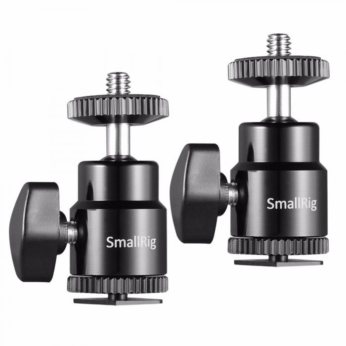 Rigu aksesuāri - SmallRig 2059 1/4 Camera Hot shoe Mount met Extra 1/4 Schroef (2 stuks) - быстрый заказ от производителя