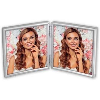 Foto rāmis - Zep Photo Frame 120DS01-44 Silver 2x 10x10 cm - ātri pasūtīt no ražotāja