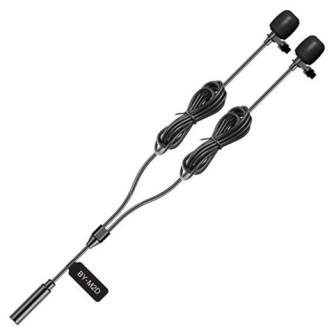 Lavalier Microphones - Boya Dual Clip-on Lavalier Microphone BY-M2D for iOS - quick order from manufacturer