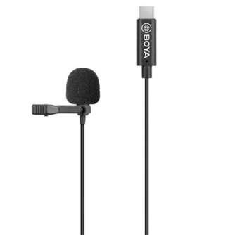 Piespraužamie mikrofoni (Lavalier) - Boya Clip-on Lavalier Microphone BY-M3 for USB-C Android & iPhone 15 - ātri pasūtīt no ražotāja