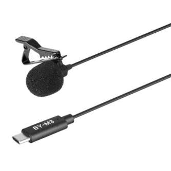 Lavalier mikrofonas - Boya Clip-on Lavalier Microphone BY-M3 for USB-C Android & iPhone 15 - быстрый заказ от производителя