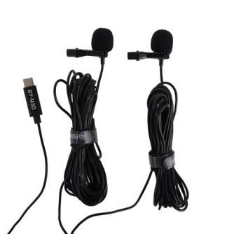 Lavalier Microphones - Boya Dual Clip-on Lavalier Microphone BY-M3D for USB-C Android & iPhone 15 - quick order from manufacturer