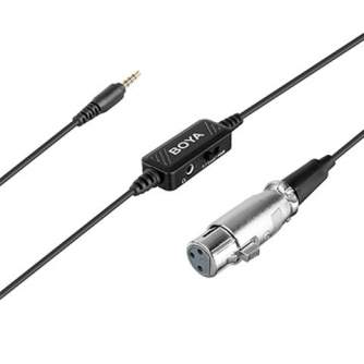 Audio vadi, adapteri - Boya XLR to 3.5 mm TRS Connector BY-BCA6 - perc šodien veikalā un ar piegādi