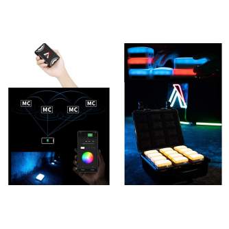 On-camera LED light - Aputure Amaran AL-MC RGBWW Mini On Camera LED light 3200K-6500K CRI TLCI 96+ HSI Mode Magnetic APP - quick order from manufacturer