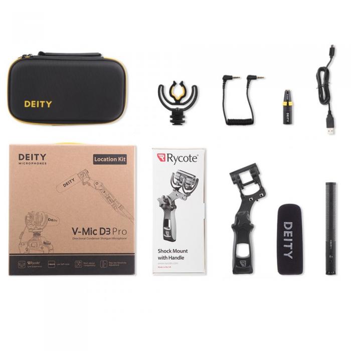 Kryptinis mikrofonas - DEITY V-MIC D3 PRO Location Kit - быстрый заказ от производителя