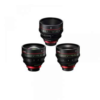 CINEMA Video Lenses - Canon 3 Prime Bundle 20mm-35mm-50mm - quick order from manufacturer