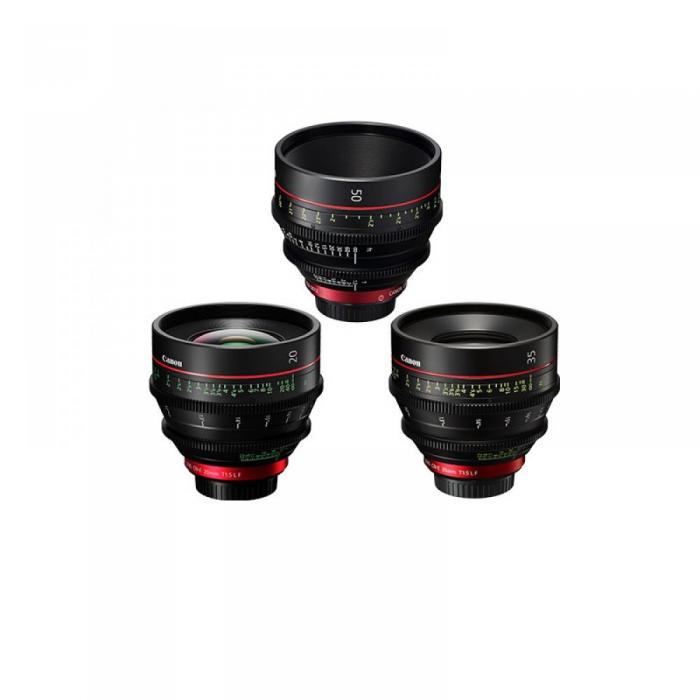 CINEMA Video Lenses - Canon 3 Prime Bundle 20mm-35mm-50mm - quick order from manufacturer