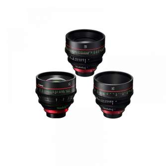 CINEMA Video Lenses - Canon 3 Prime Bundle 20mm-50mm-85mm - quick order from manufacturer