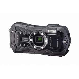 Kompaktkameras - RICOH WG-70 BLACK Waterproof Camera 16MP 5x Zoom LED Macro - быстрый заказ от производителя