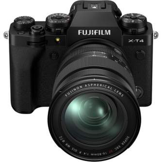 Mirrorless Cameras - Fujifilm X-T4 XF16-80mm Kit Black hybrid APS-C mirrorless camera X-Trans CMOS IBIS 4 X-Processor - buy today in store and with delivery