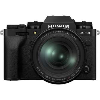 Mirrorless Cameras - Fujifilm X-T4 XF16-80mm Kit Black hybrid APS-C mirrorless camera X-Trans CMOS IBIS 4 X-Processor - buy today in store and with delivery