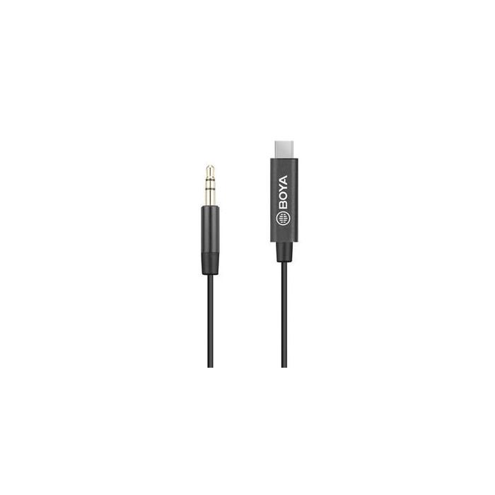 Audio vadi, adapteri - Boya adapter BY-K2 3.5mm TRS - Type-C - ātri pasūtīt no ražotāja