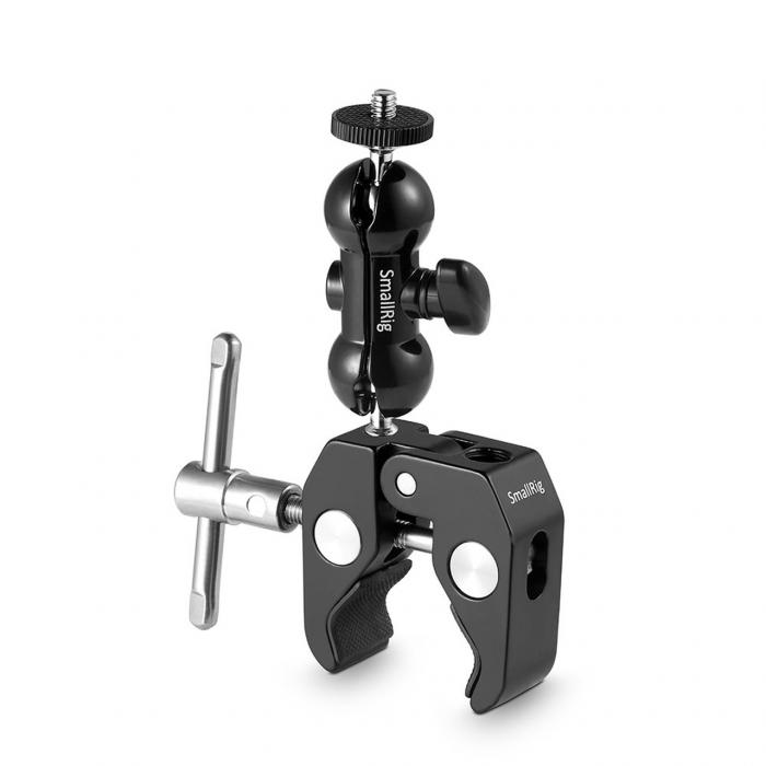 Rigu aksesuāri - SmallRig Super Clamp with Ball Head Arm - perc šodien veikalā un ar piegādi