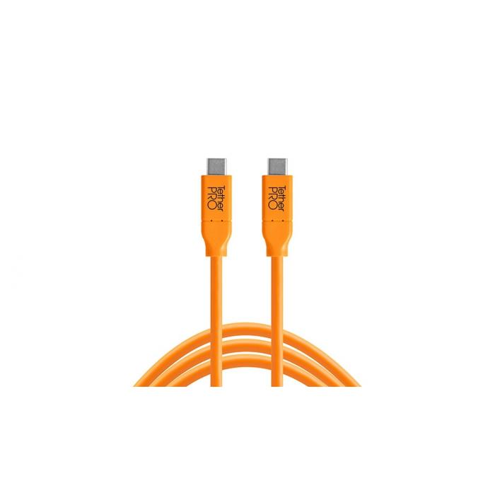 Cables - Tether Tools TetherPro USB-C to USB-C cable 4.6m Orange - quick order from manufacturer