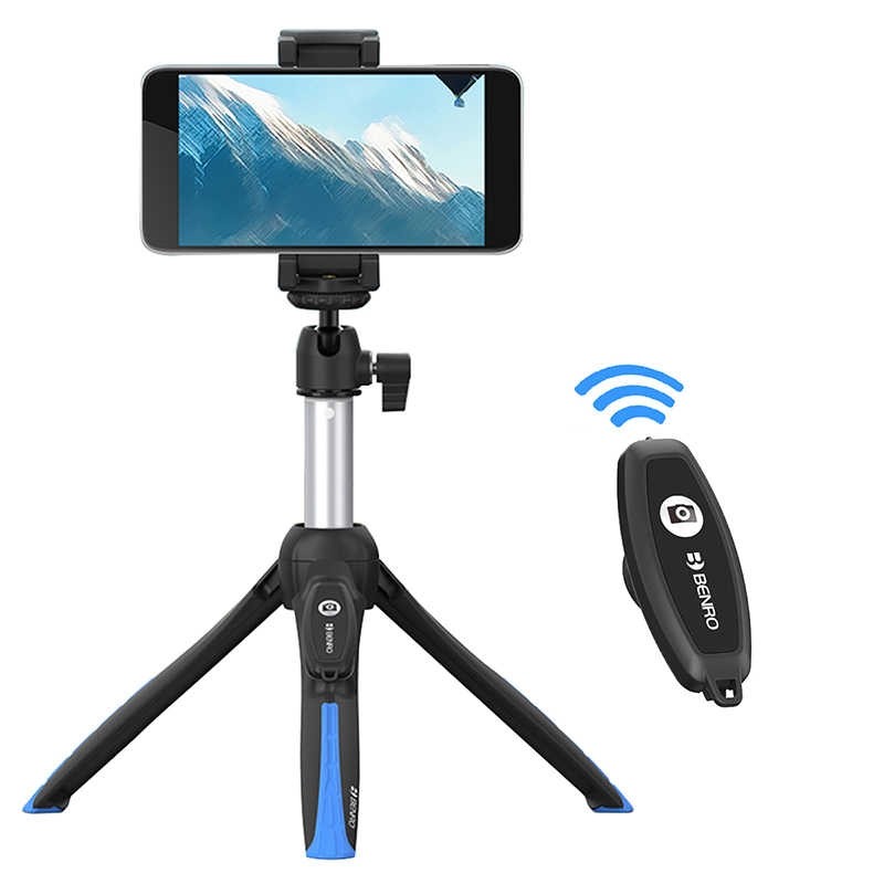 BK15 Mini Tripod & Selfie Stick w/Remote