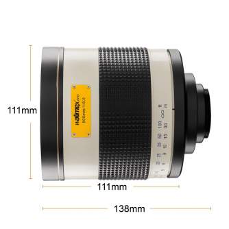 SLR Lenses - Walimex pro 800/8,0 DSLR Mirror Nikon F white - quick order from manufacturer