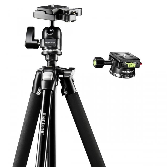 Photo Tripods - Walimex Mantona Scout tripod + panorama head 360° - quick order from manufacturer