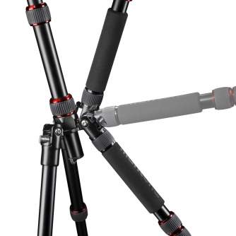 Discontinued - Walimex Mantona travel tripod DSLM with ball head, red