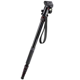 Discontinued - Walimex Mantona travel tripod DSLM with ball head, red