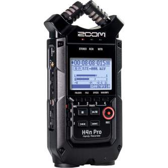 Discontinued - ZOOM H4n Pro Black 4-Input / 4-Track Portable Handy Recorder with Onboard X/Y Mic Capsule