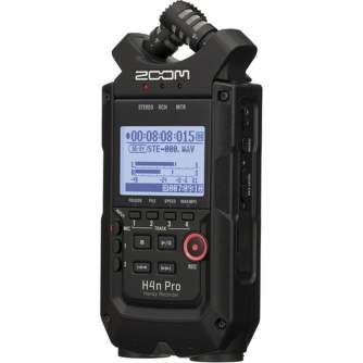 Discontinued - ZOOM H4n Pro Black 4-Input / 4-Track Portable Handy Recorder with Onboard X/Y Mic Capsule