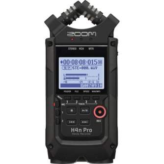 Discontinued - ZOOM H4n Pro Black 4-Input / 4-Track Portable Handy Recorder with Onboard X/Y Mic Capsule