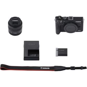 Discontinued - Canon EOS M6 Mark II + 15-45mm IS STM (Black)