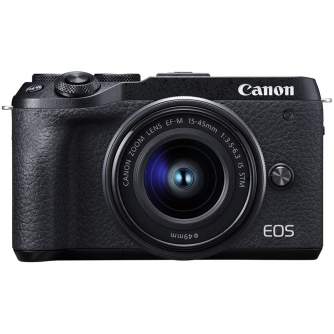 Discontinued - Canon EOS M6 Mark II + 15-45mm IS STM (Black)