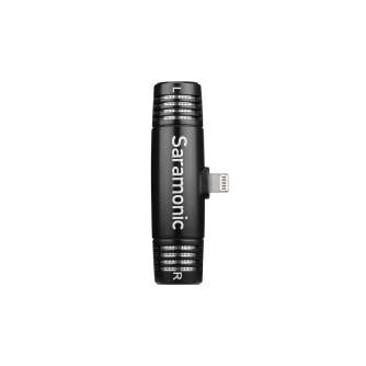Smartphone Microphones - SARAMONIC SPMIC510 DI plug & play microphones for iOS Lightning iPhone SPMIC510D - быстрый заказ от про